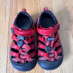 Keen red waterproof sandals